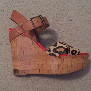 Sam Edelman Sasha Leopard Platform Wedge, 8.5M